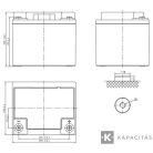 Ritar 12V 50Ah lítium vas foszfát akkumulátor