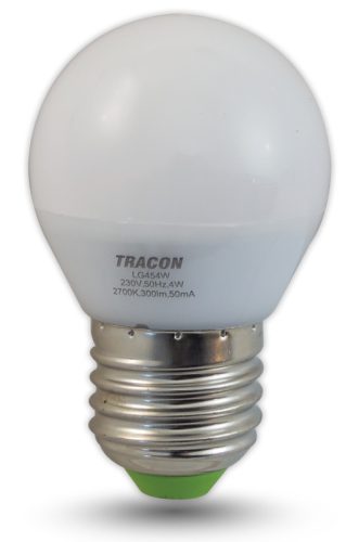 LED lámpa E27 (4W/250°) Kisgömb meleg fehér