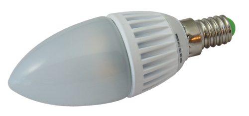 LED lámpa E14 (5W/250°) Gyertya természetes fehér