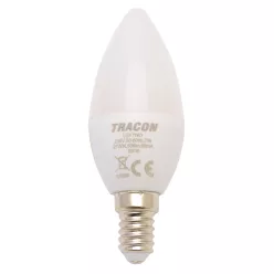 LED lámpa E14 (7W/250°) Gyertya természetes fehér