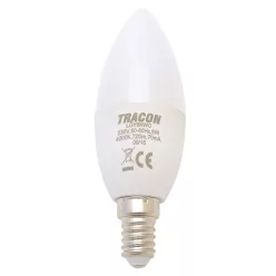 LED lámpa E14  (8W/250°) Gyertya  meleg fehér