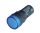 LED-es jelzőlámpa, kék 230V AC, d=16mm