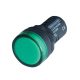 LED-es jelzőlámpa, zöld 400V AC, d=22mm