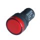 LED-es jelzőlámpa, piros 12V AC/DC, d=22mm