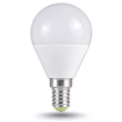LED lámpa E14 (5W/250°) Gömb meleg fehér