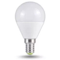 LED lámpa E14 (7W/250°) Gömb meleg fehér
