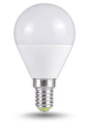 LED lámpa E14 (7W/250°) Gömb meleg fehér
