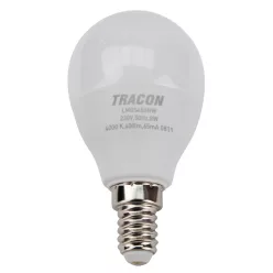   Gömb burájú LED fényforrás SAMSUNG chippel E14, 8W, 3000K