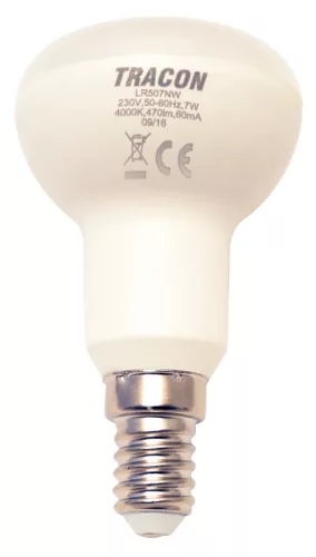 LED lámpa E14 (7W/120°) Körte természetes fehér