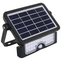   Napelemes LED fényvető mozgásérzékelővel 5 W, 4000 K, 500 lm, IP65, 3,7 V 2×1500 mAh