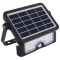 Napelemes LED fényvető mozgásérzékelővel 5 W, 4000 K, 500 lm, IP65, 3,7 V 2×1500 mAh