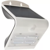   Napelemes LED fali világítótest mozgásérzékelővel, fehér 3,2 W, 4000 K, 400 lm, IP65, 3,7 V, 2 Ah