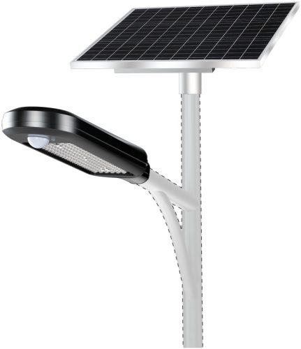 Napelemes utcalámpa állítható napelemmel 40 W, 4000 K, 5200 lm, IP65, 12,8 V 15000 mAh LiFePO4