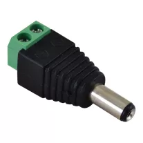   Jack/csavaros csatlakozó dugó LED szerelésekhez 5,5 mm, In: 4A