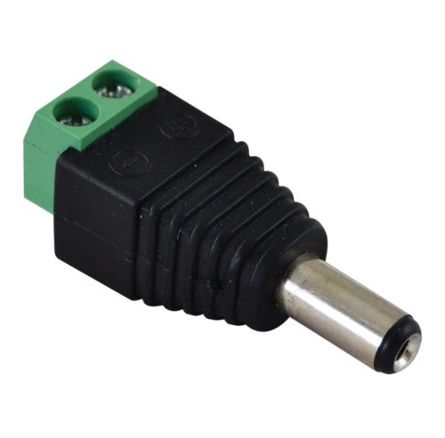 Jack/csavaros csatlakozó dugó LED szerelésekhez 5,5 mm, In: 4A