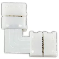   Forrasztás nélküli "L" gyorscsatl. egyszínű LED szalagokhoz W=10 mm, 2P