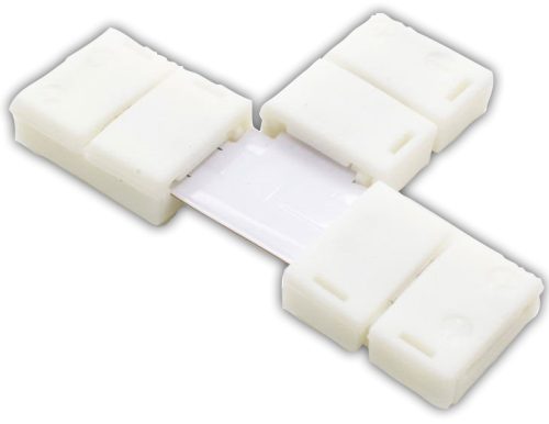 Forrasztás nélküli "T" gyorscsatl. egyszínű LED szalagokhoz W=8 mm, 2P