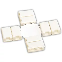   Forrasztás nélküli "X" gyorscsatl. egyszínű LED szalagokhoz W=8 mm, 2P