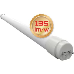 Üveg LED világító cső, opál burás G13, 9W, 3000K