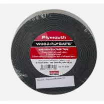 PLYMOUTH W963 69kV-os Szigetelőszalag Fekete 9m
