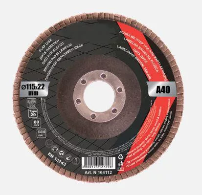 Lamellás csiszolókorong 60-as, fém, fa és kő D=125mm