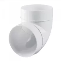   Műanyag csőcsatorna vertikális kanyarelem (90°) (ventilátorhoz, elszívóhoz)