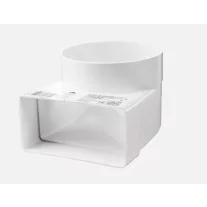   Műanyag csatorna cső és lapos csatorna toldó elem (90°) (ventilátorhoz, elszívóhoz)