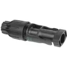 MC4 napelem gyorscsatlakozó apa 45A 4-6 mm2 1500VDC IP68 szerszám nélkül szerelhető