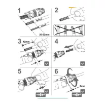   MC4 napelem gyorscsatlakozó anya 45A 4-6 mm2 1500VDC IP68 szerszám nélkül szerelhető