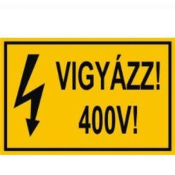 Matrica 60x100 Vigyázz 400V