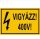 Matrica 60x100 Vigyázz 400V