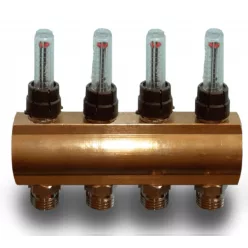   COMPUTHERM MF03 1"-os áramlásmérővel szerelt 6 leágazásos osztó