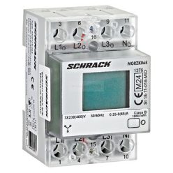 3fázisú fogyasztásmérő, 65A, 3KE, MID