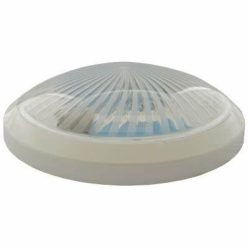 Mennyezeti oldalfali lámpatest opál búrával IP20, 2xE27