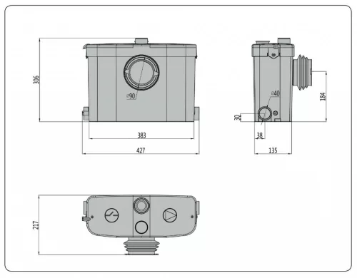 Computherm MP420 szennyvízátemelő szivattyú