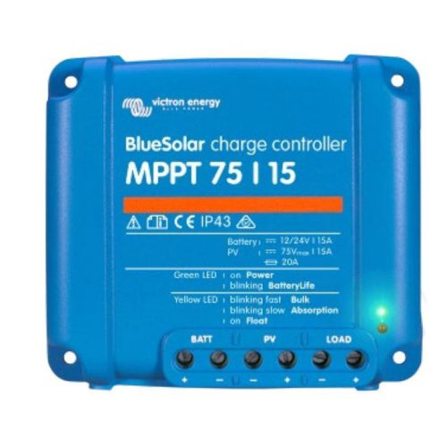 Töltésvezérlő BlueSolar MPPT 75/15 12/24V-15A Smart