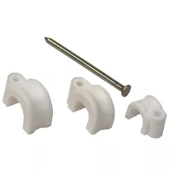 Kábelszorító bilincs, szeggel (20db) 9mm