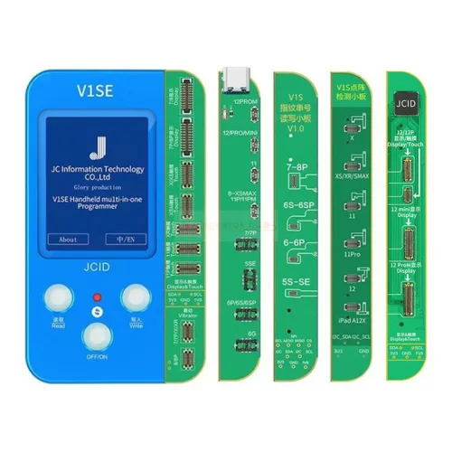 JC V1SE Programozó + LCD, akkumulátor, újjlenyomatolvasó, Face ID(iPhone 7 - 12 Pro Max)