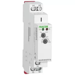   Tápfeszültség vezérelt időrelé, elengedés késleltetés 0,1s-36000s AC/DC 12-240V