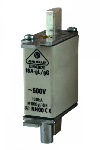 Kiütőszeges késes biztosító 500V AC, 63A, 00C, 100kA, gG