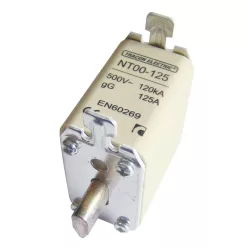 Késes biztosító 500V AC, 100A, 00, 120kA, gG