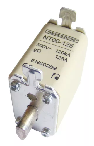 Késes biztosító 500V AC, 100A, 00, 120kA, gG
