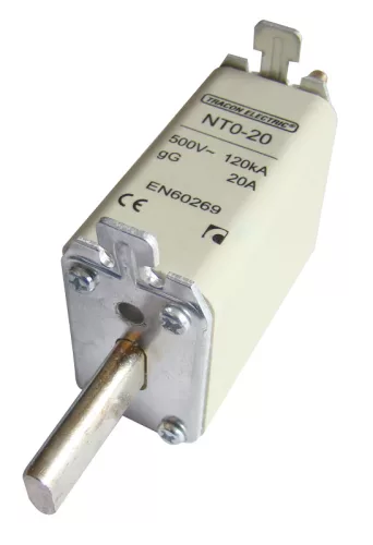 Késes biztosító 500V AC, 10A, 0, 120kA, aM