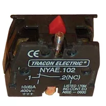   Érintkező-egység fémalapra szerelt nyomógombokhoz 1×NC, 3 A/400 V