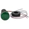 Árammérő, LED jelzőfény, zöld 1-100A, Um=230VAC, d=22mm