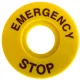 EMERGENCY STOP lap d=60mm; h=2mm; ABS