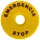 EMERGENCY STOP lap d=90mm; h=2mm; ABS