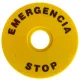 EMERGENCY STOP lap d=90mm; h=2mm; ABS