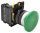 Gombafejű nyomógomb, zöld