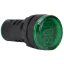 Feszültségmérő, LED jelzőfény,zöld 24-500VAC, d=22mm